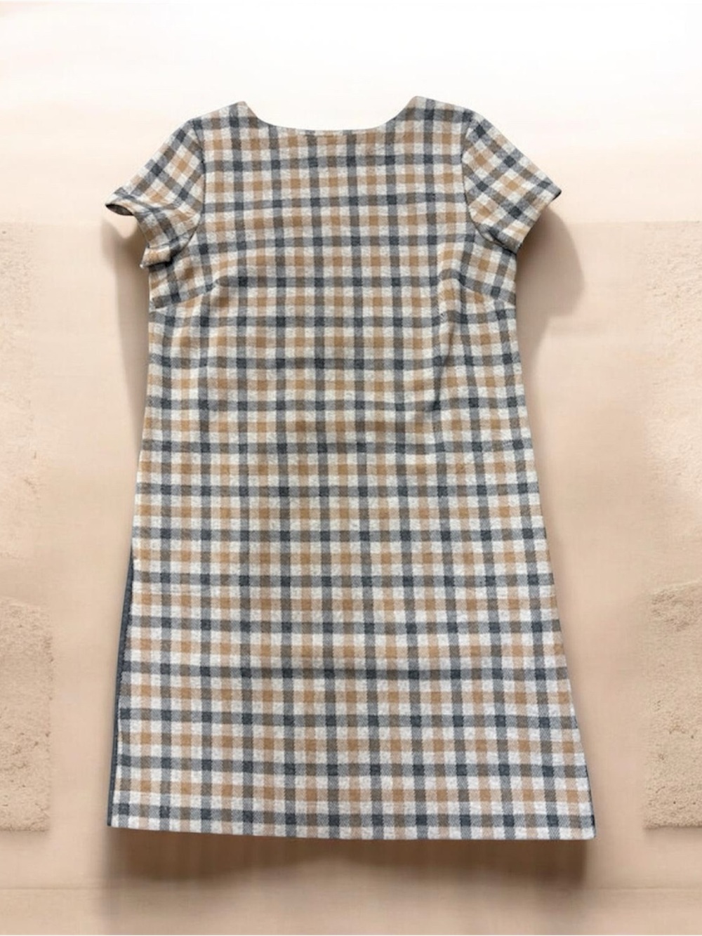 J. Jill Plaid Short Sleeve Dress - Size M